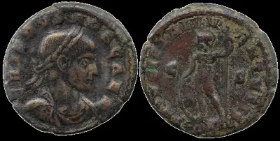 Crispus, 317-318 AD,AE 20mm 2.8gm follis, Arles, Scarce aVF