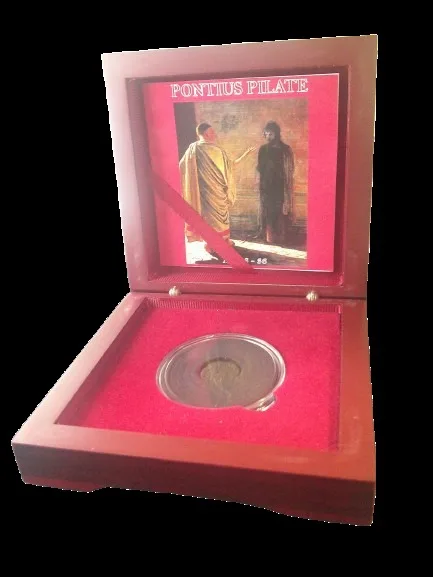 Judaea AE Pontius Pilate AD 26-36 Prutah Wooden box set