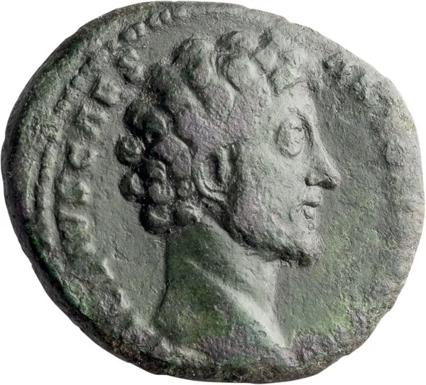 Marcus Aurelius as Caesar. Middle bronze