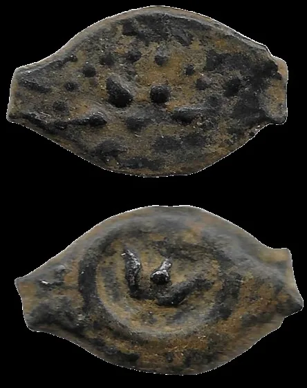 Judaea. Hasmonean Kingdom. Alexander Jannaeus (103-76 BC) Æ 11.1mm 1.51gm Prutah / Widow's Mite of the Bible