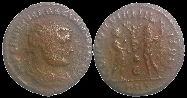 Maximianus (Struck 296 AD) AE 20mm 2.88gm radiate fraction. Antioch.