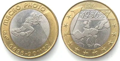 2001 ITALY 1 Euro = 1936,27 Lire ND (2001) MACRO PHOTO Bi-metallic SCARCE! UNC-