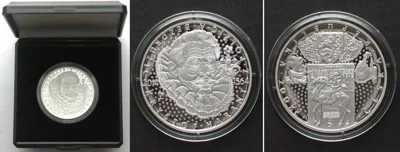 Kronen 2014 CZECH REPUBLIC. 200 Korun 2014, Krystof Harant, silver Proof