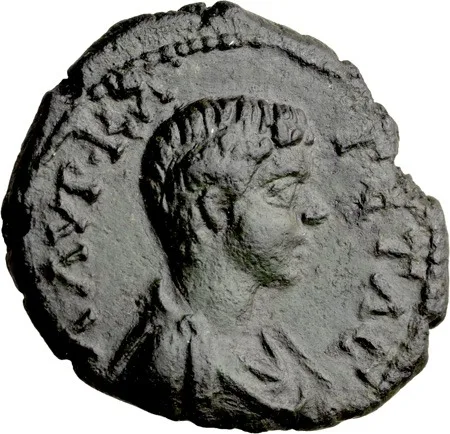 Geta as Caesar. AE 17