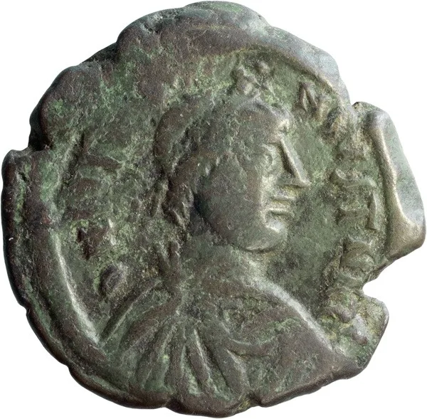 Justin I and Justinian I. Follis
