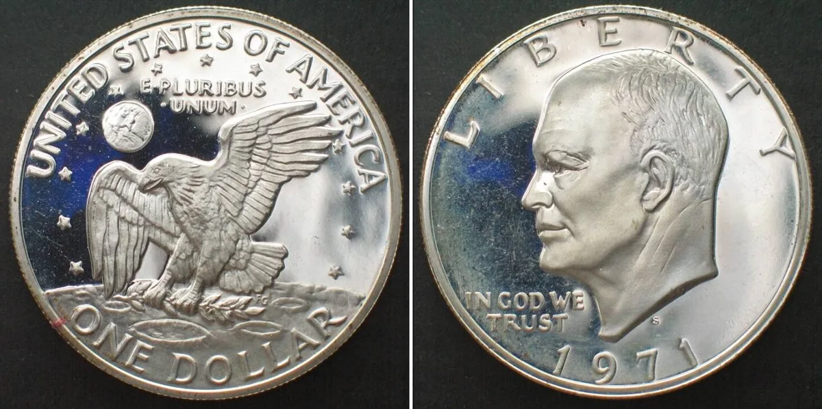 1971 USA 1971 S Eisenhower Proof Silver Dollar Proof