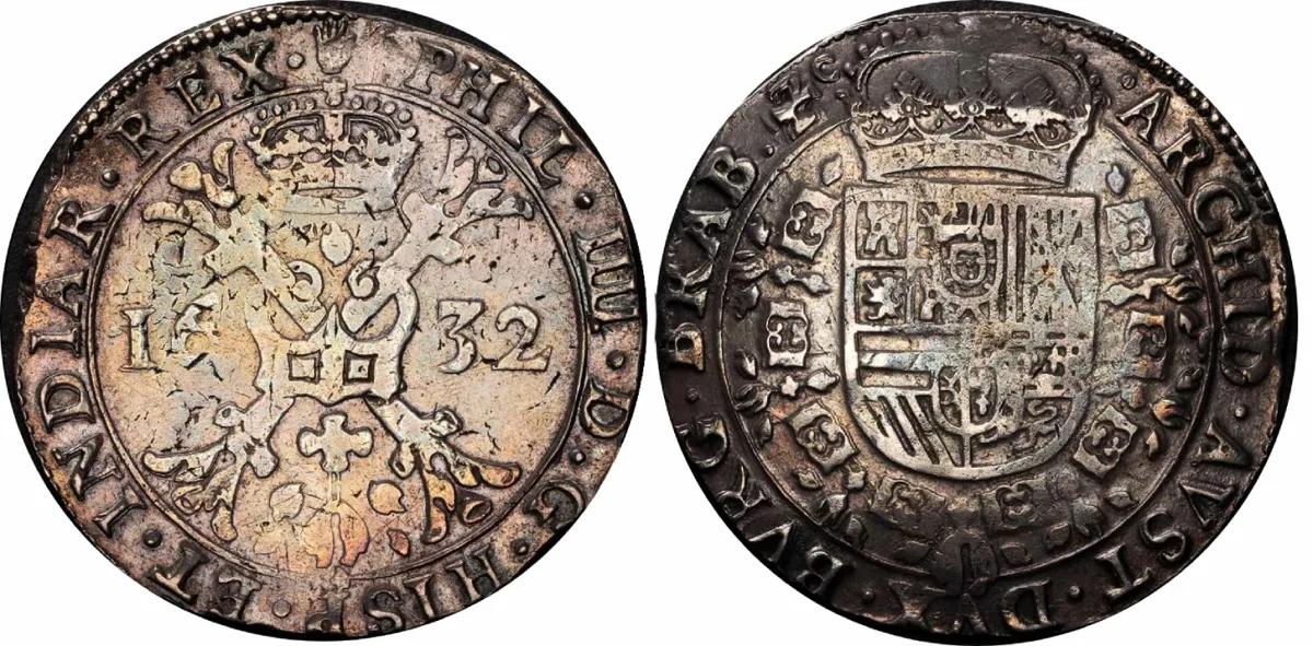 1632 Duchy of Brabant (Belgian States) , Philippe IV AR Patagon superb tone and aEF