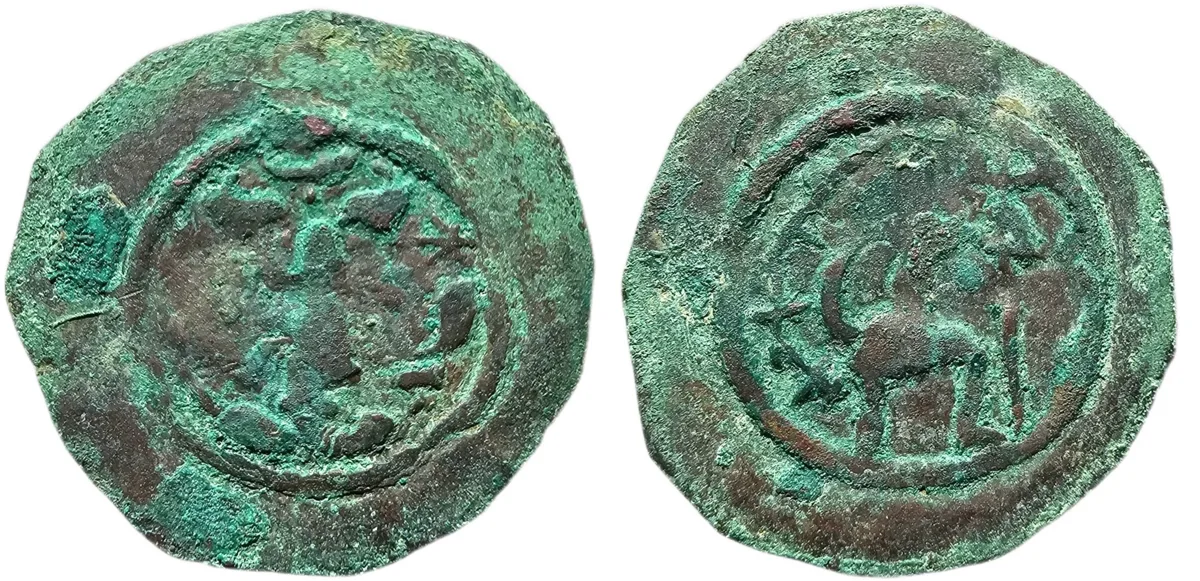 Iranian Huns. Western Turks. The Khalaj (5th cent. AD). AE drachm (2.31g)