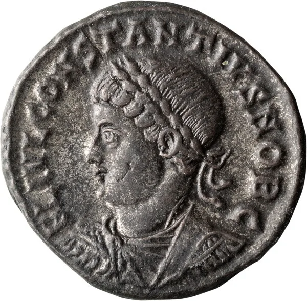Constantius II as Caesar. Follis
