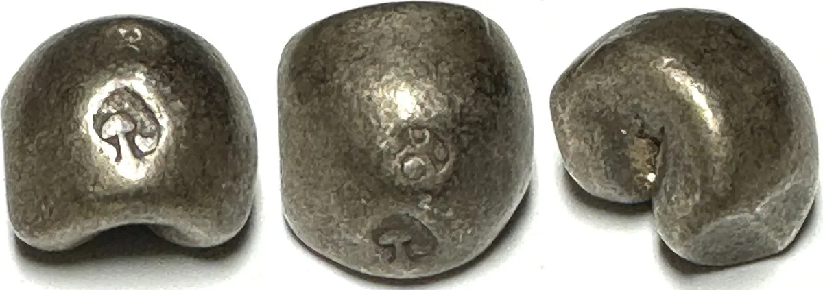 1851-1868 THAILAND 1 Baht, RAMA IV (1851-1868), Mongkut, Pot Duang Bullet Coin, silver, VF