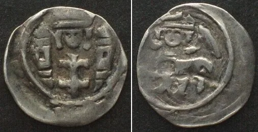 1235-1270 HUNGARY Denar BELA IV (1235-1270) silver VF-XF VF-EF