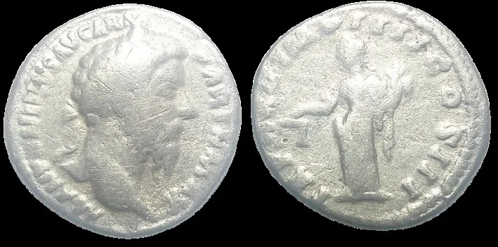 MARCUS AURELIUS (Struck 165-166 AD) AR 17mm, 2.7gm Denarius. Rome