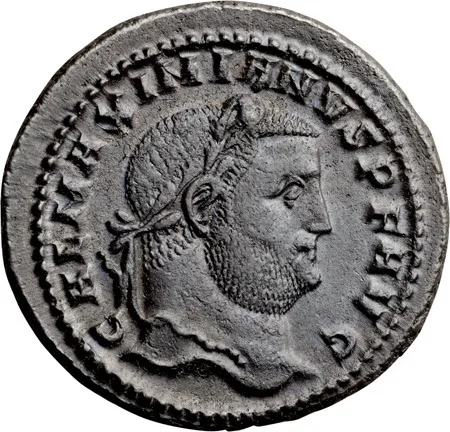 Galerius as Augustus. Follis