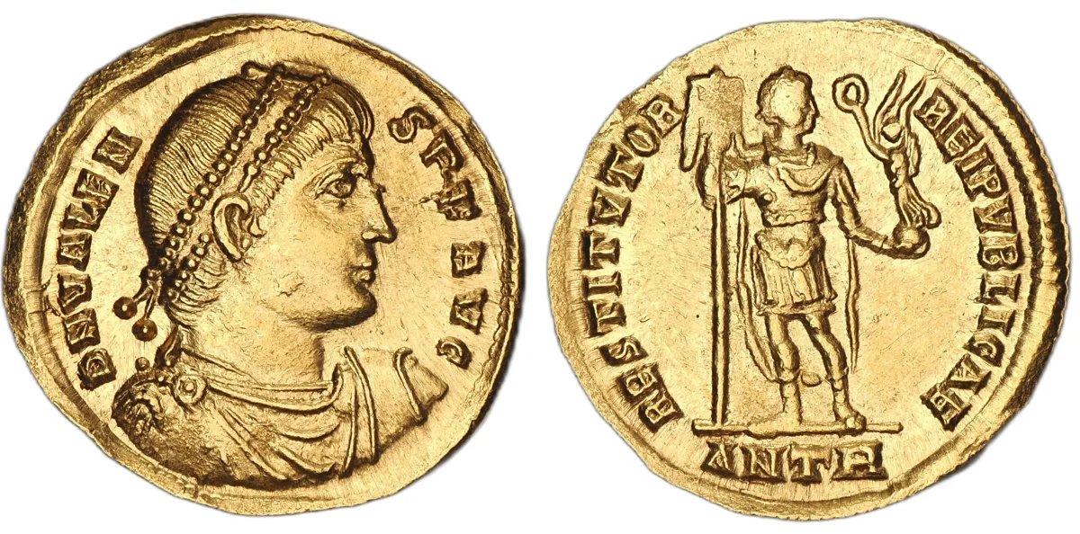 Valens, AD 364–378. AV Solidus (21 mm, 4.50 g, 6 h).