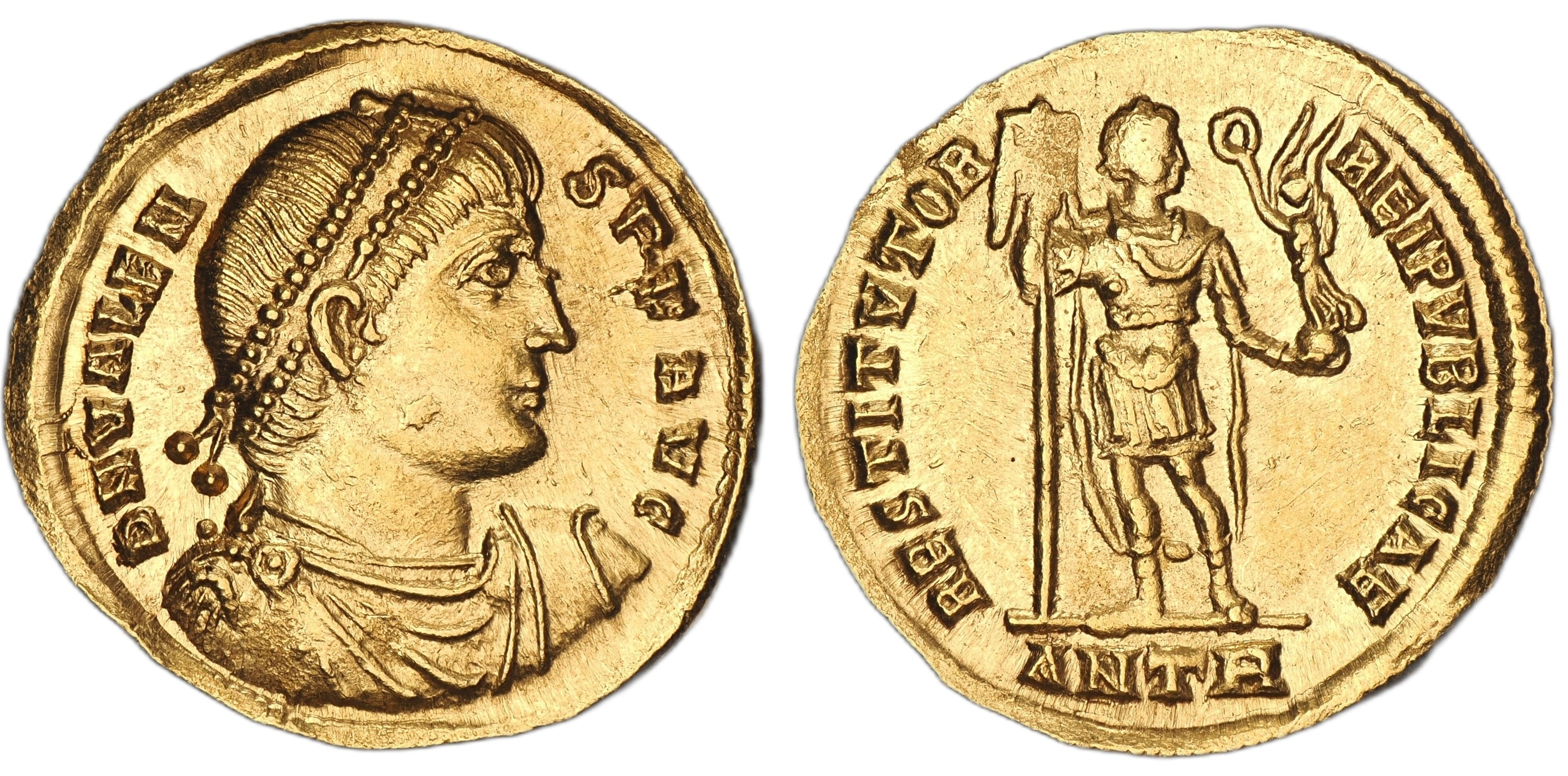 Valens, AD 364–378. AV Solidus (21 mm, 4.50 g, 6 h).
