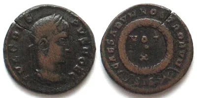 317-326 CRISPUS (317-326 AD). AE Follis, VOT X, ASIS, Siscia mint, VF