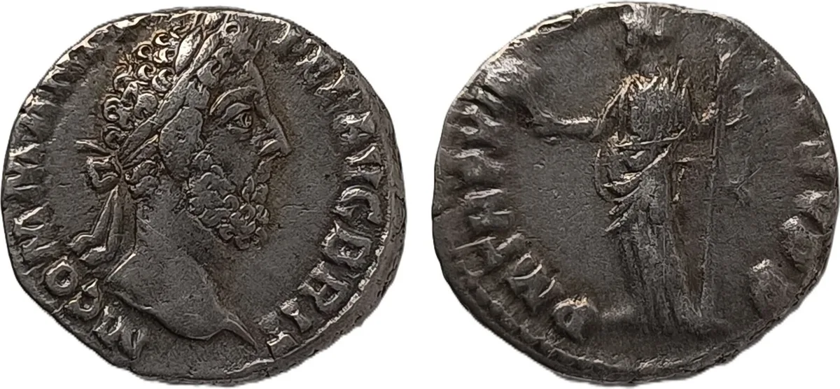 Commodus, 177-192. AR Denarius , Rome, 186-187.