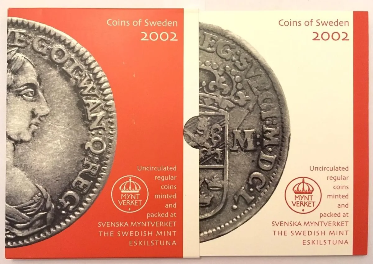2002 SWEDEN 2002 BU MINT SET Kronor 16.50 BU
