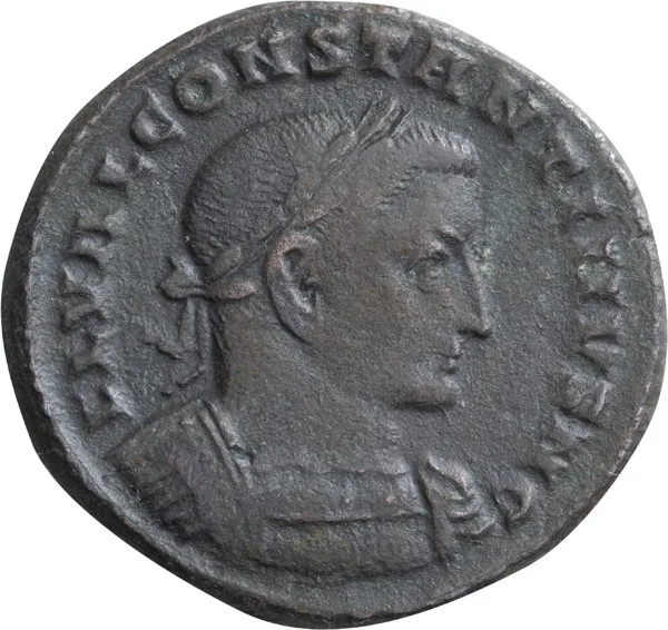 Constantine I as Caesar. Follis