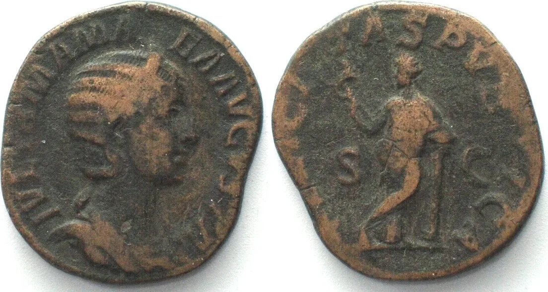 222-235 JULIA MAMAEA 222–235 AE Sestertius FELICITAS PVBLICA C-S VF