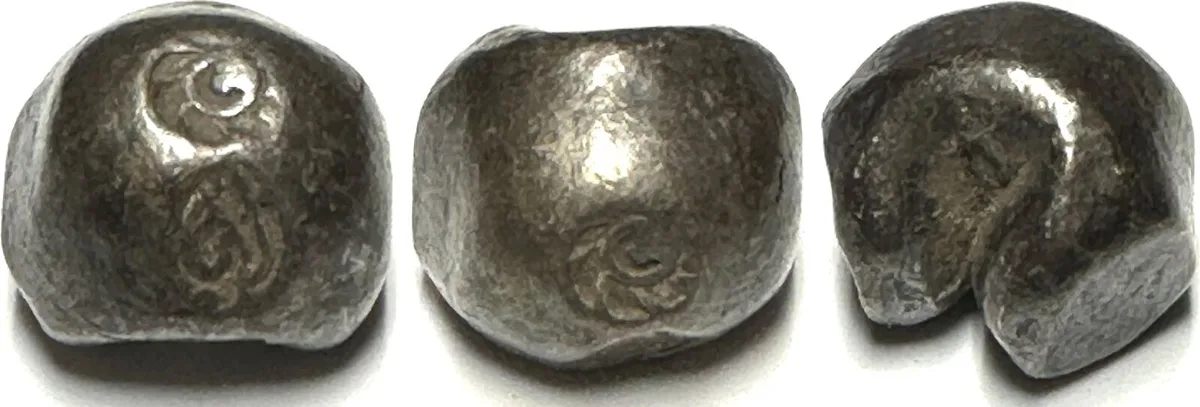1782-1809 THAILAND 1 Baht, RAMA I (1782-1809), Unalom, Pot Duang Bullet Coin, silver, VF