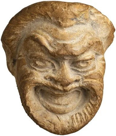 Hellenistic Terracotta Comic Theater Mask