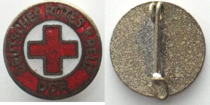1950-1960 Germany GDR. GERMAN RED CROSS, Pin 1950s, 17mm EF
