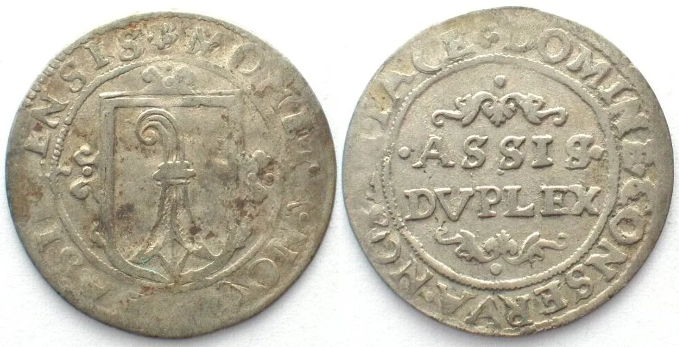 1620 Swiss BASEL City 2 Assis ND(c.1620) billon AU!