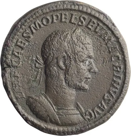 Macrinus. Sestertius