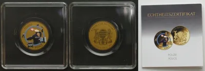 2022 CHAD 3000 Francs 2022 POLICE Gold 1/500 oz BU