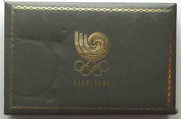 1987 SOUTH KOREA 3000 Won 1987 Tae Kwon Do & Tennis OLYMPICS SEOUL w. box & COA Proof