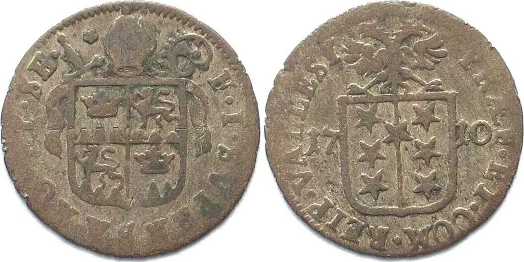 1710 Swiss Cantons VALAIS Sitten Batzen 1710 FRANZ JOSEPH SUPERSAXO billon VF