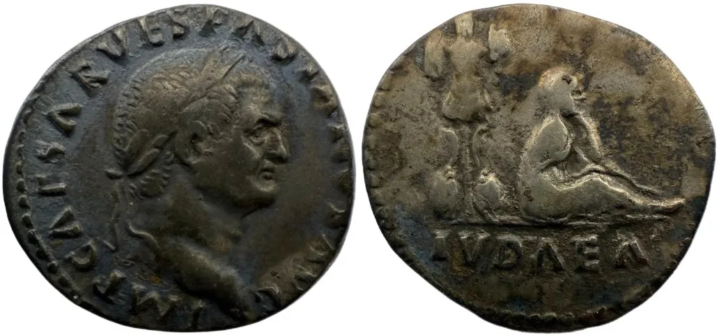 Vespasian AR Denarius "Judaea Capta" type