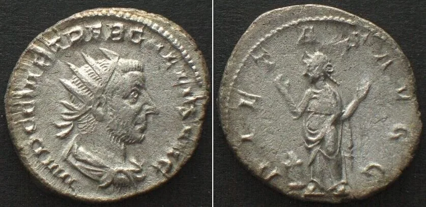 253 TREBONIANUS GALLUS (251-253) AR Antoninianus PIETAS AVGG, AU!