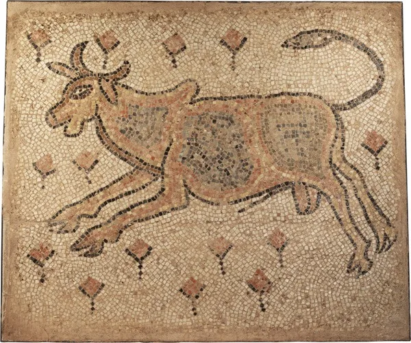 Roman Mosaic of a Bull