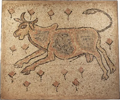 Roman Mosaic of a Bull