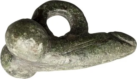 Roman Bronze Phallic Pendant