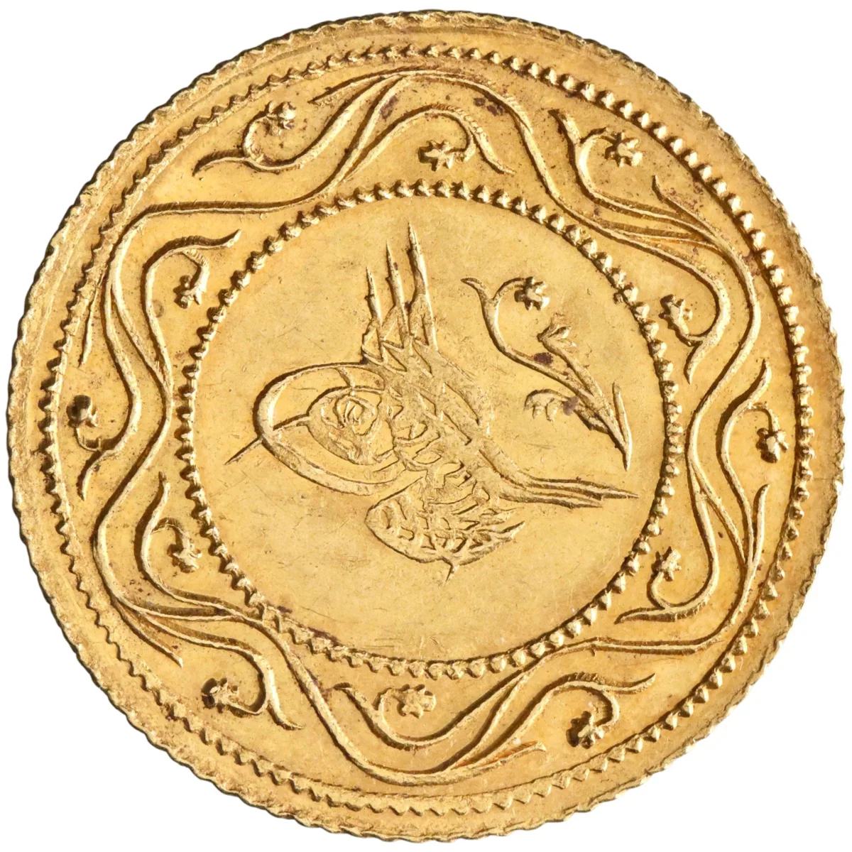 Ottoman: Mahmud II (1808-1839), gold 2 rumi altin (4.75g), Qustantiniya (Constantinople) mint, AH 1223 (1808 CE), regnal year 12.