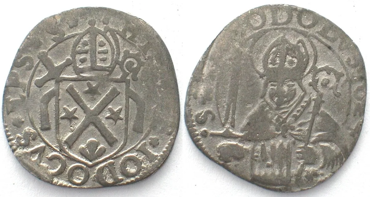 1624 Swiss Cantons VALAIS - SITTEN Batzen 1624 HILDEBRAND JOST billon RARE! VF+