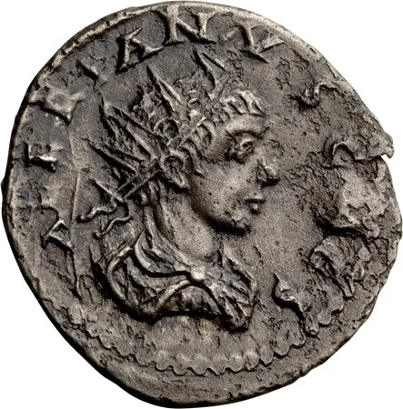Valerian II as Caesar. Antoninianus