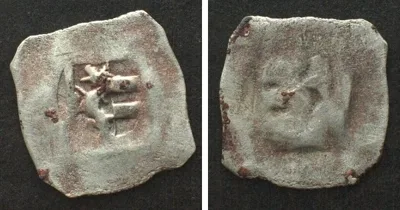 1429-1441 SALZBURG Pfennig ND, JOHANN II VON REISBERG 1429-41 silver AU!