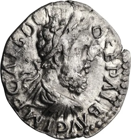 Clodius Albinus as Augustus. Denarius
