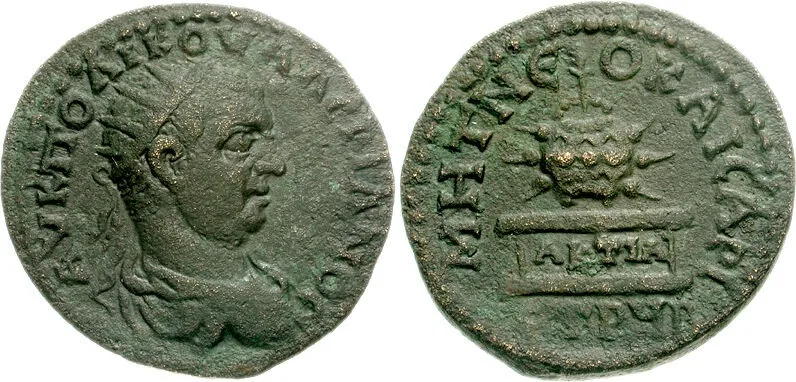 PONTUS, Neocaesarea. Valerian I. AD 253-260. Æ 26mm (10.48 g). Dated CY 192