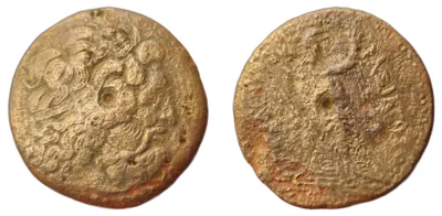 Ptolemy III Euergetes or Ptolemy IV Philopator - 39.17 g AE 37.5 - Tetrobol