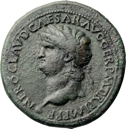 Nero. Sestertius