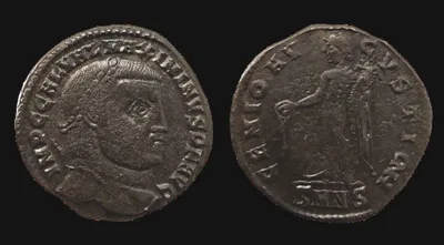 Roman Galerius 305-311 AD (Struck 308-311 AD) AE 25mm 6.48gm Follis, Nicomedia mint, Nicely Centered Nice, brown patina