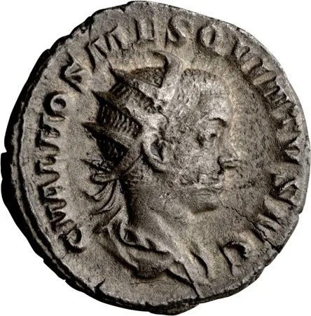 Hostilian as Caesar. Antoninianus