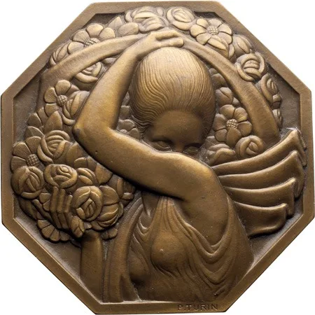 France, La Porteuse des Fleurs, 1926 (1987, Medal, UNC