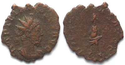 270-273 TETRICUS I AE Antoninianus 270-273 VF
