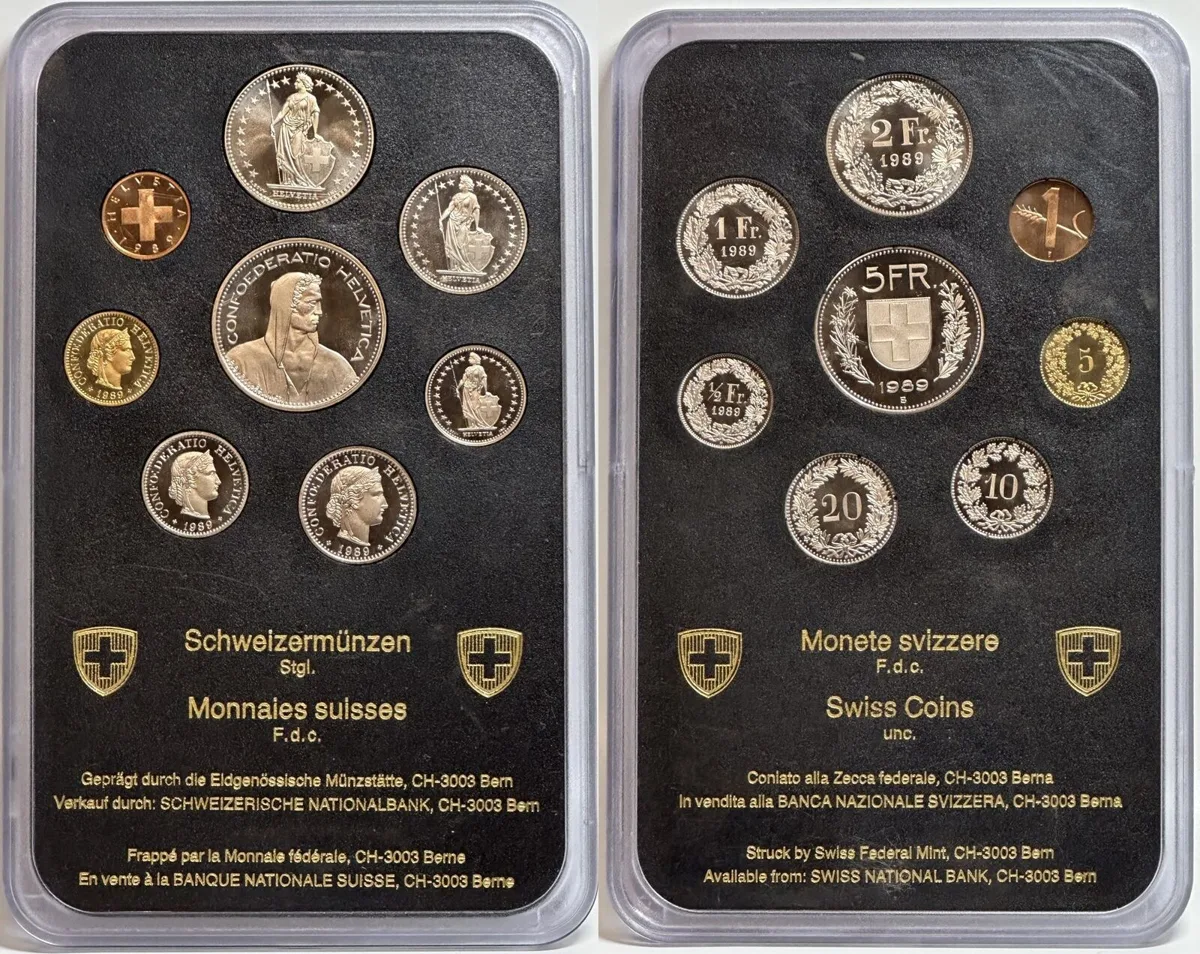 1989 SWITZERLAND 1989 MINT SET BU